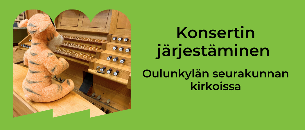 iso pehmolelu tiikeri soittaa urkuja