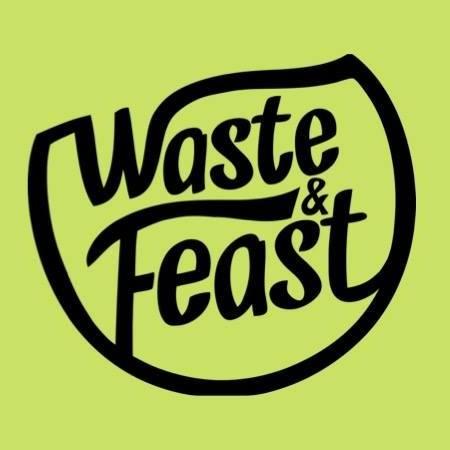 Vihreällä pohjalla teksti Waste Feast