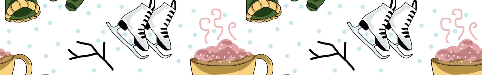 Talvikuosi: pipoja, kuumaa kaakaota, luistimia