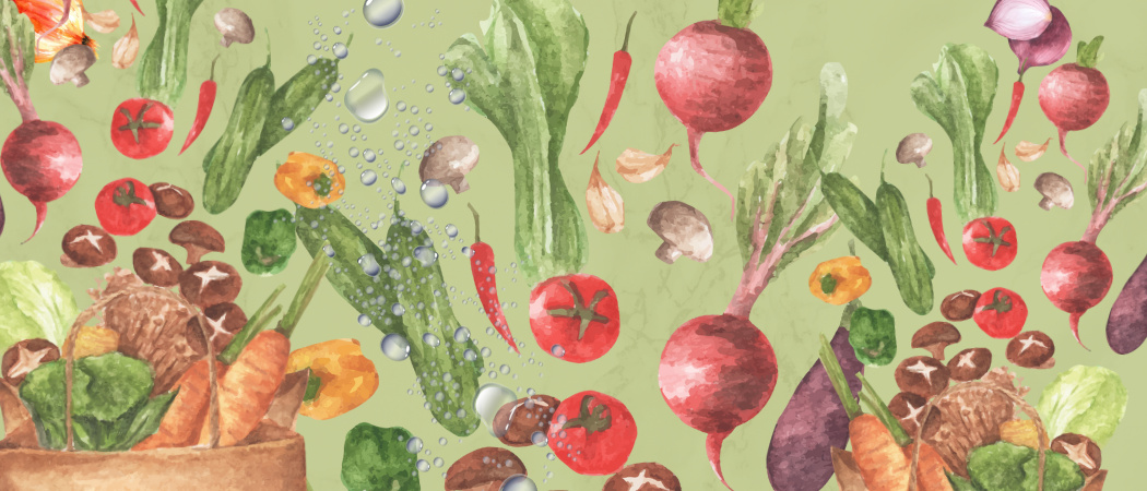 Runsaasti erilaisia ja monenvärisiä kasviksia.