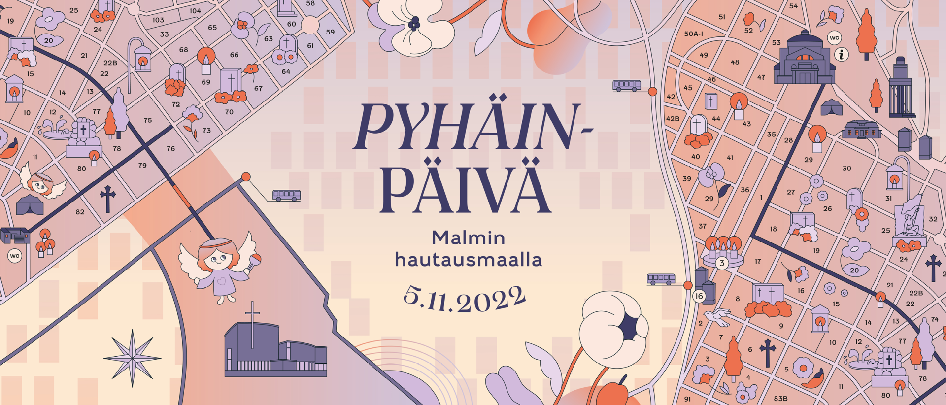 Pyhäinpäivä Malmin hautausmaalla ja Latokartanontorilla