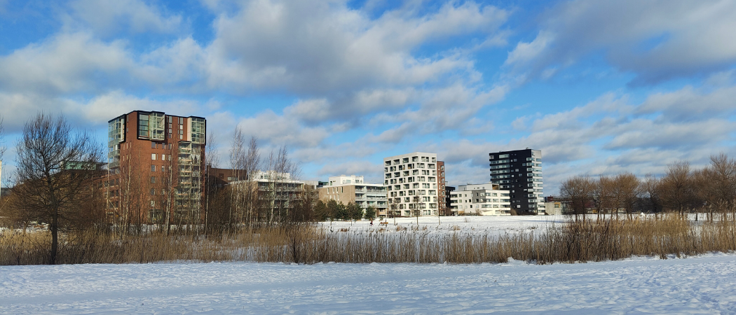 Miljöbild över Arabiastranden.
