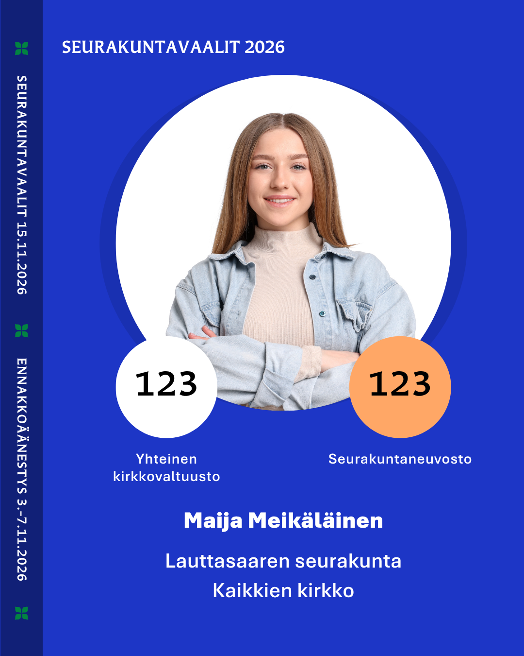 asetu ehdolle seurakuntavaaleissa 2026