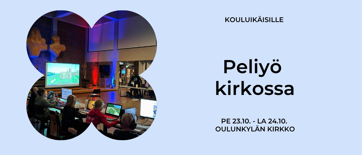 lapset pelaamassa kirkkosalissa