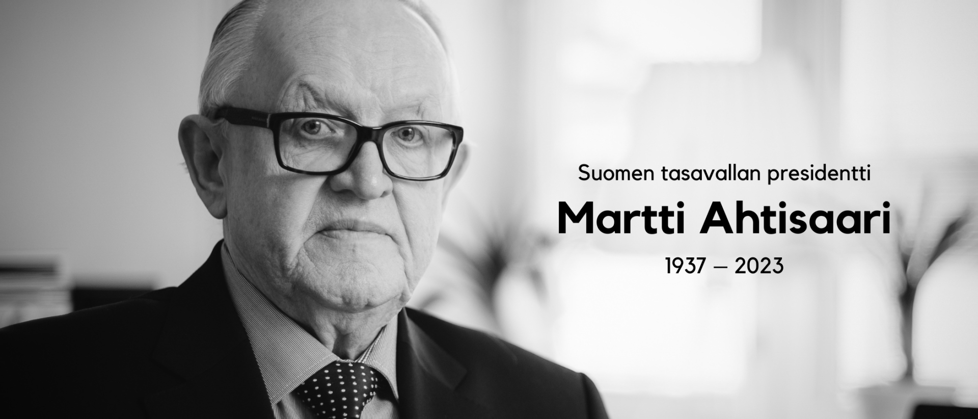 Presidentti Ahtisaaren siunaustilaisuus alkaa klo 13 Helsingin tuomiokirkossa ja päättyy klo 14.30.